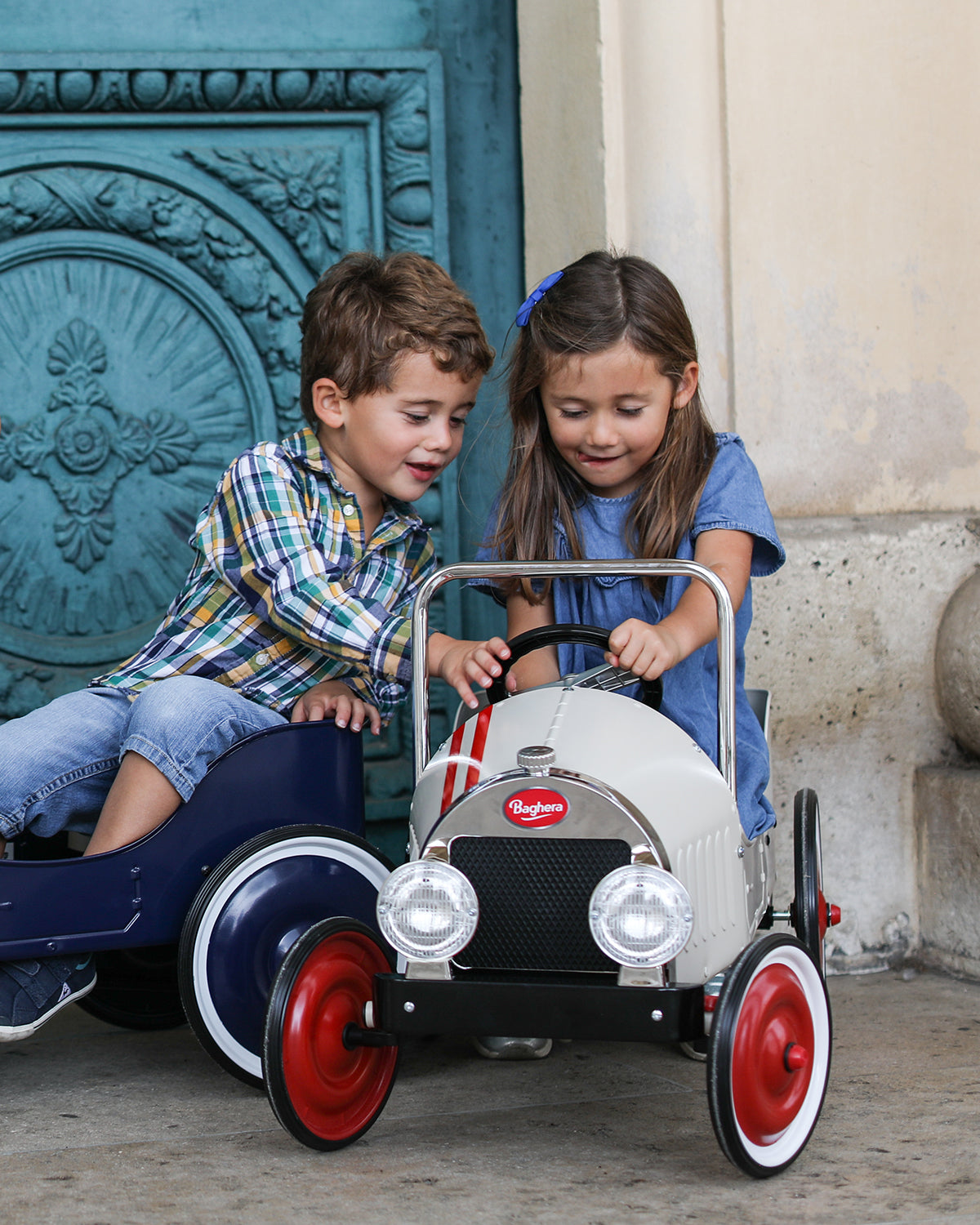 Baghera Ride-On CLASSIC PEDAL CAR White