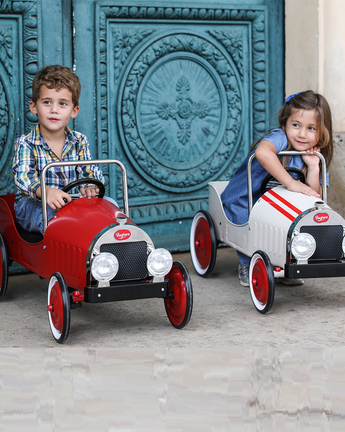 Baghera Ride-On CLASSIC PEDAL CAR White