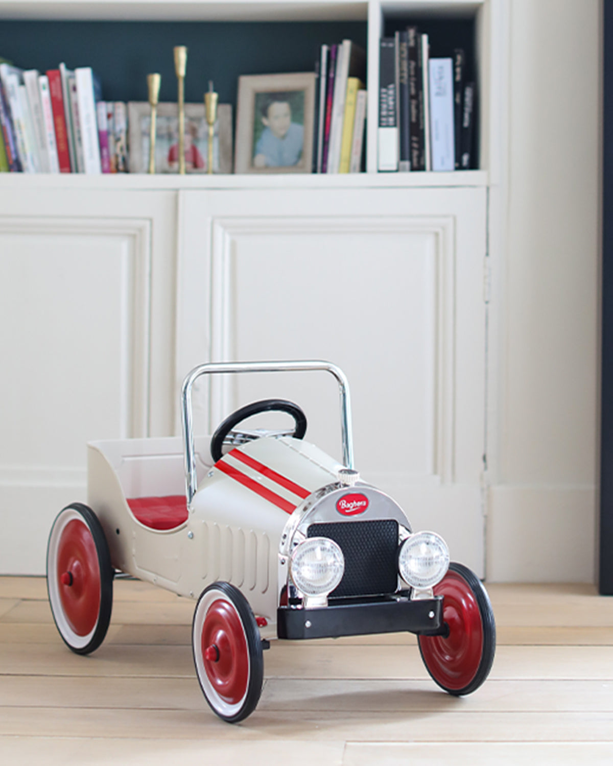 Baghera Ride-On CLASSIC PEDAL CAR White