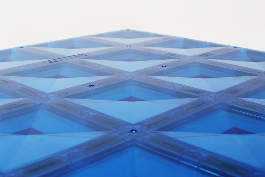 Connetix Magnetic Tiles | Rainbow Base Plate Pack (2 pcs) | Playroom Avenue