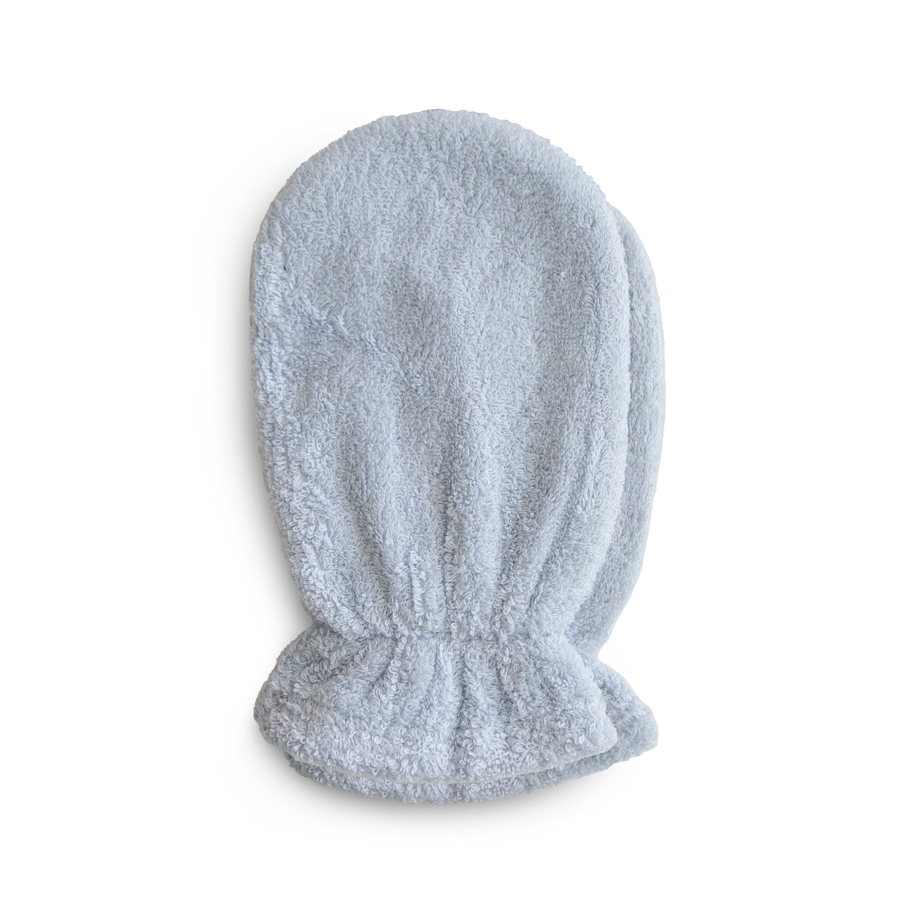 Mushie Organic Cotton Bath Mitt Baby Blue | Playroom Avenue