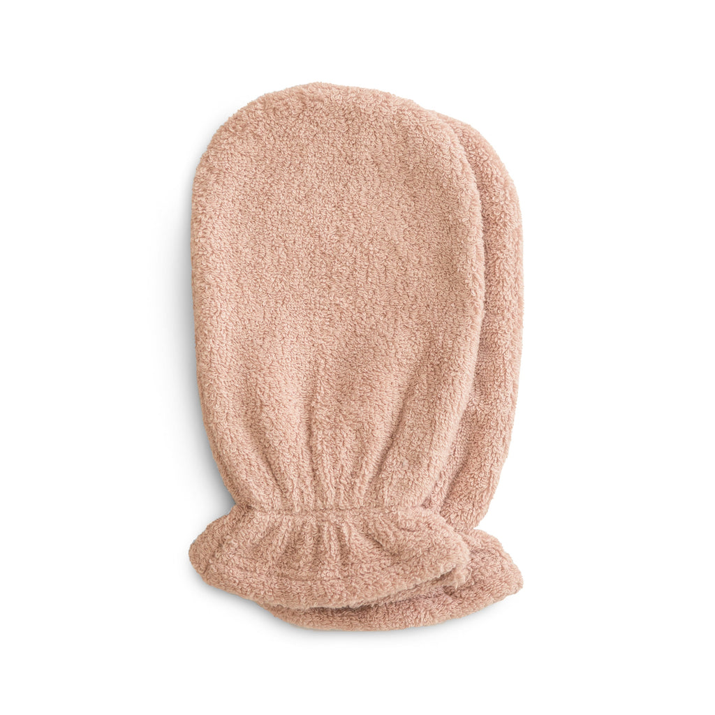Mushie Organic Cotton Bath Mitt Blush | Playroom Avenue