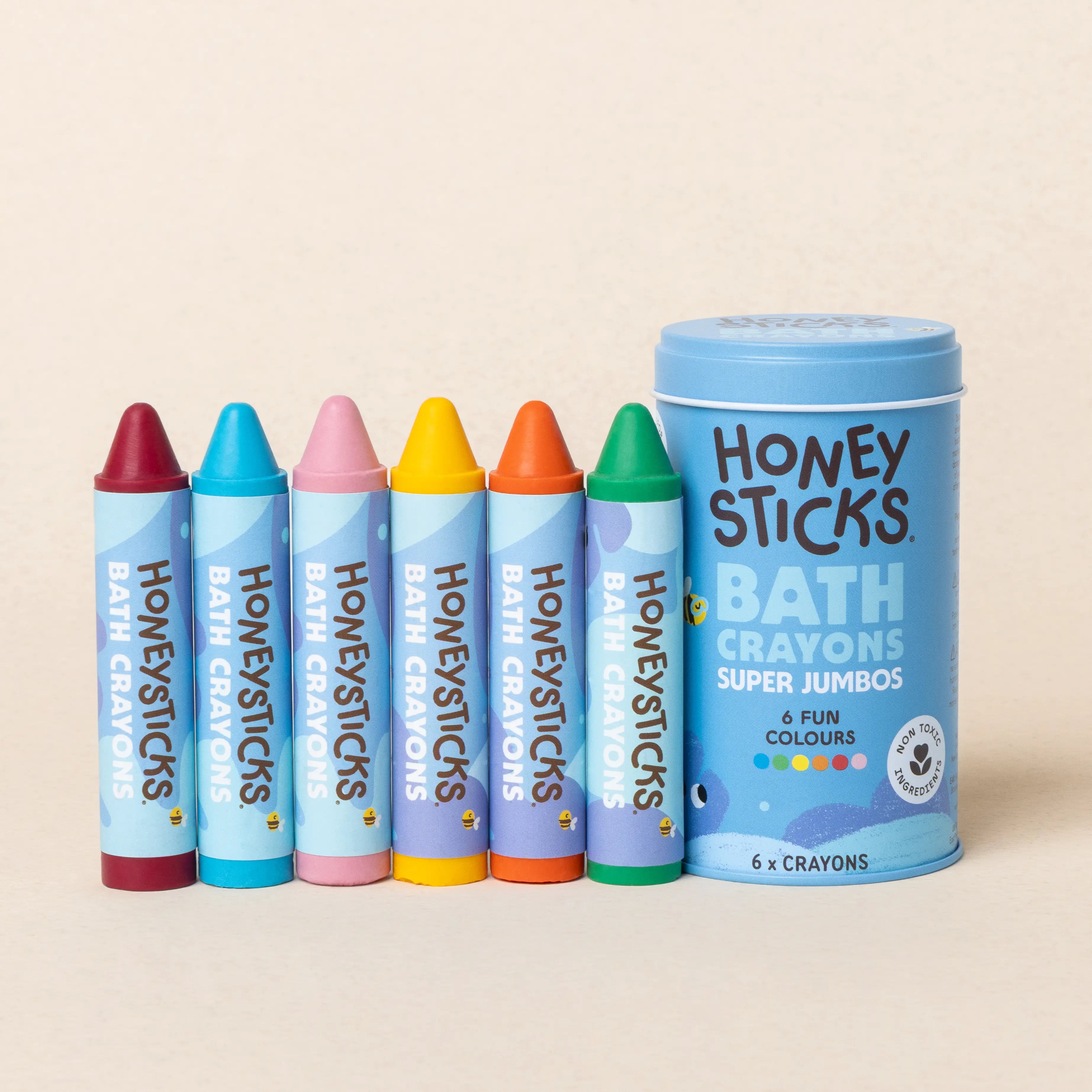 Honeysticks Bath Crayons Super Jumbos 6pk | Playroom Avenue
