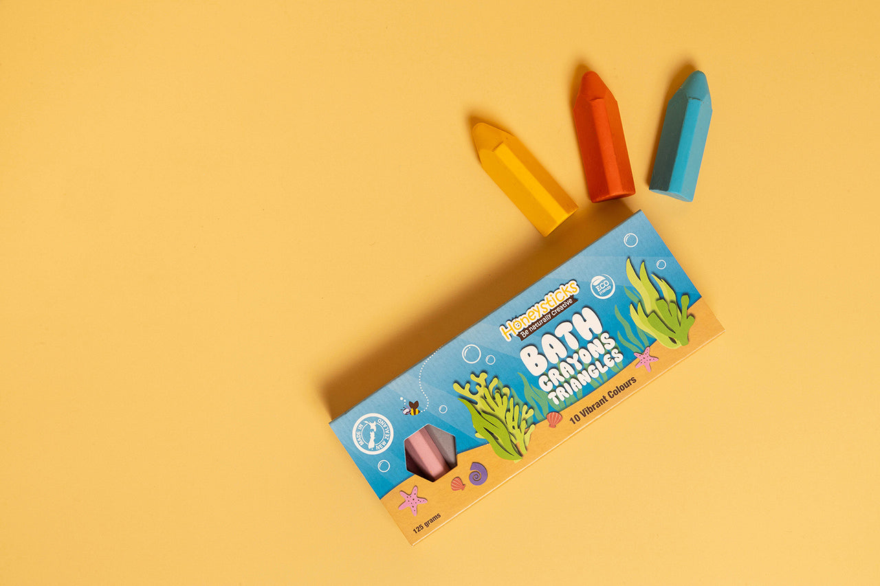 Honeysticks Bath Crayon Triangles | Playroom Avenue