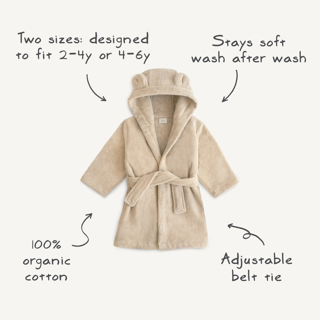 Mushie Bear Robe | Playroom Avenue