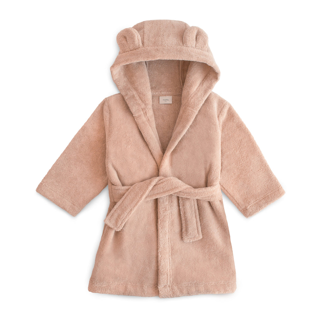 Mushie Bear Robe Blush | Playroom Avenue