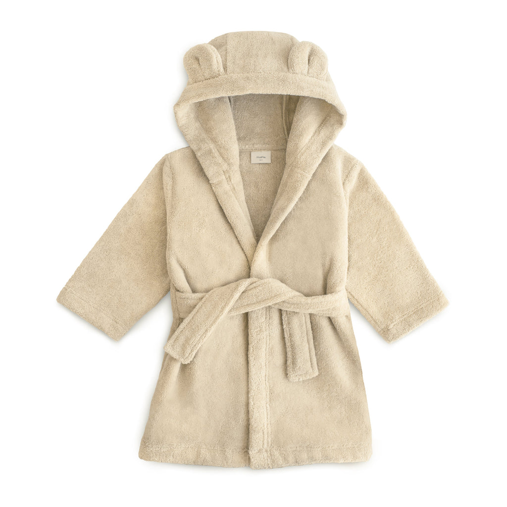 Mushie Bear Robe Fog | Playroom Avenue