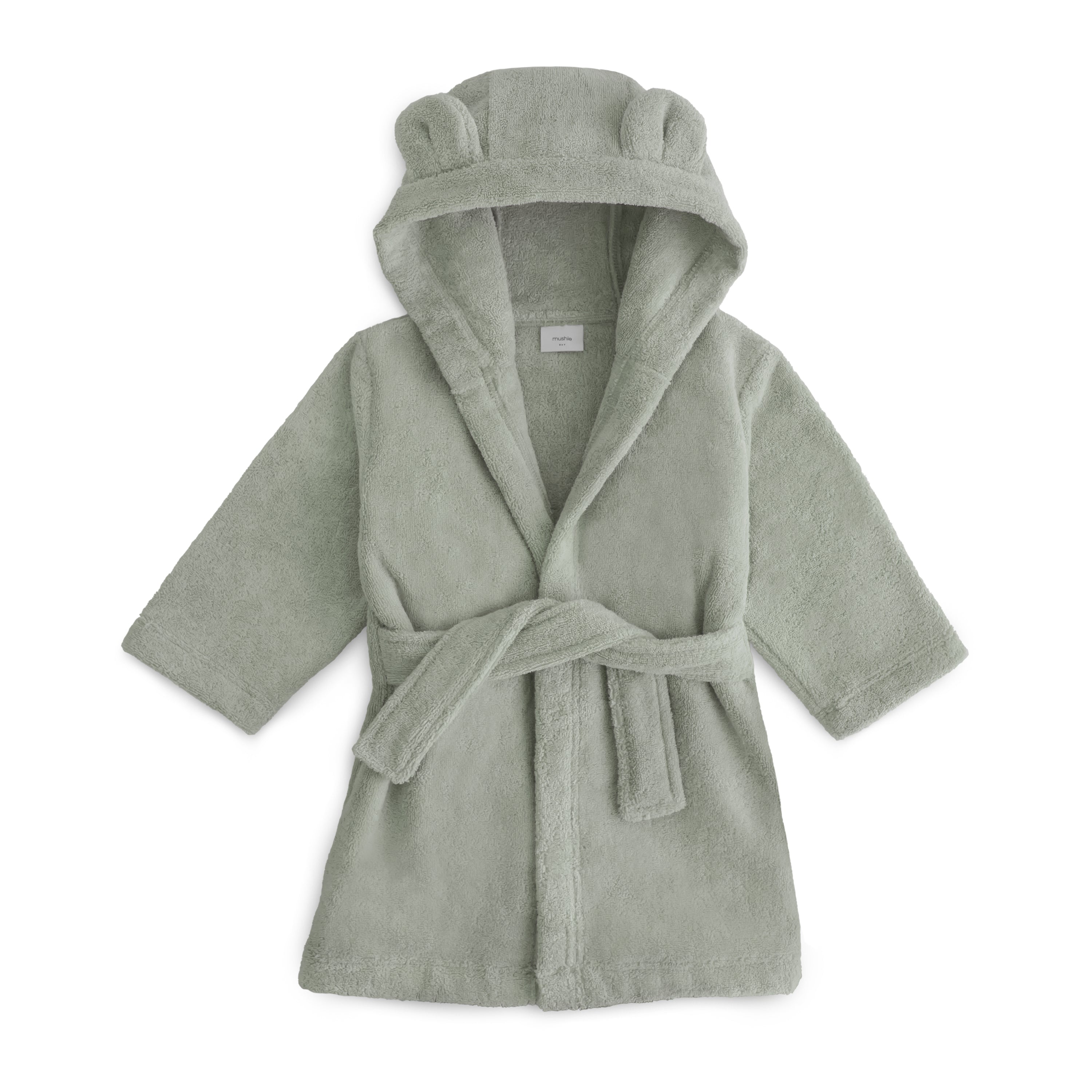 Mushie Bear Robe Moss | Playroom Avenue