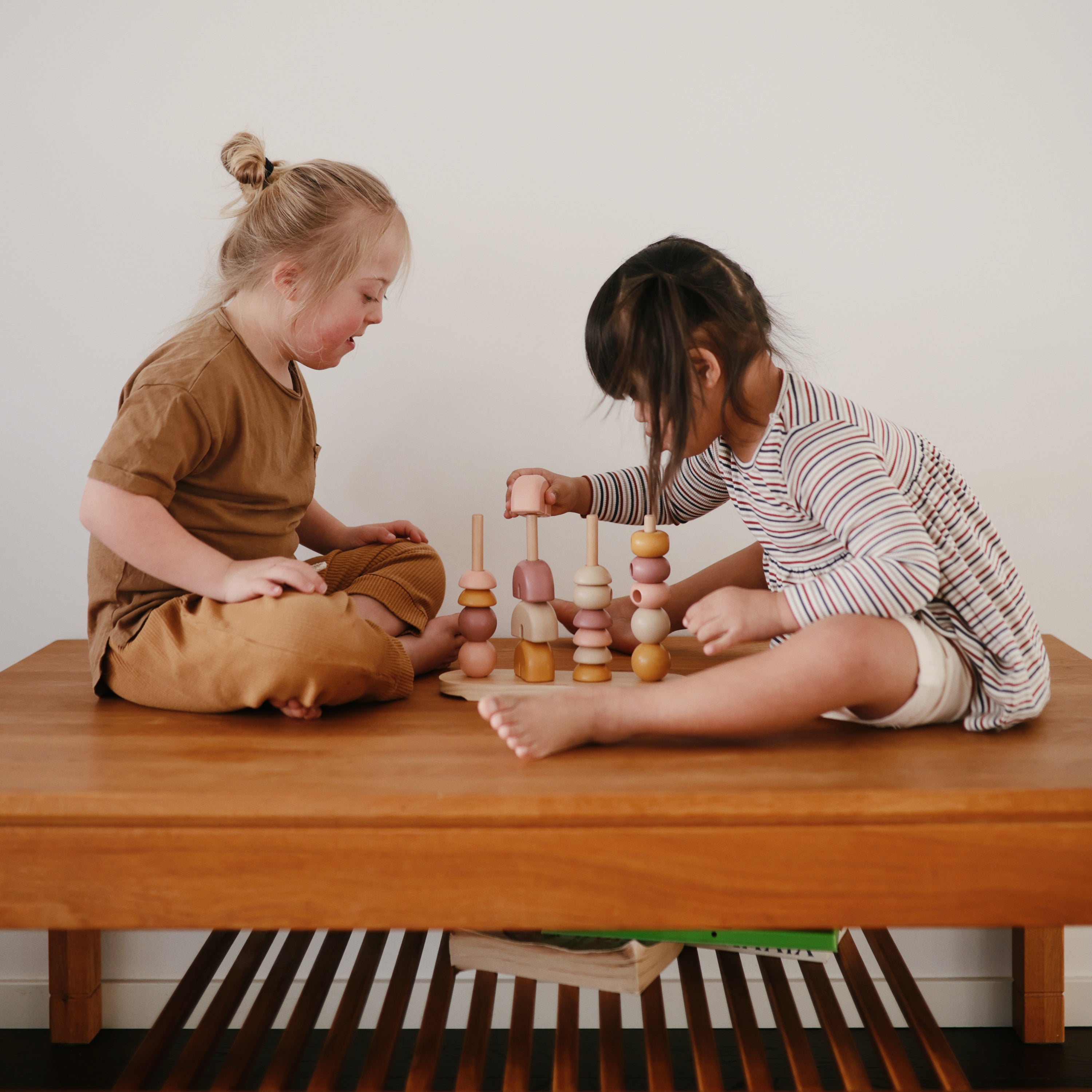 Mushie Wooden Multi Shape Stacker | Playroom Avenue