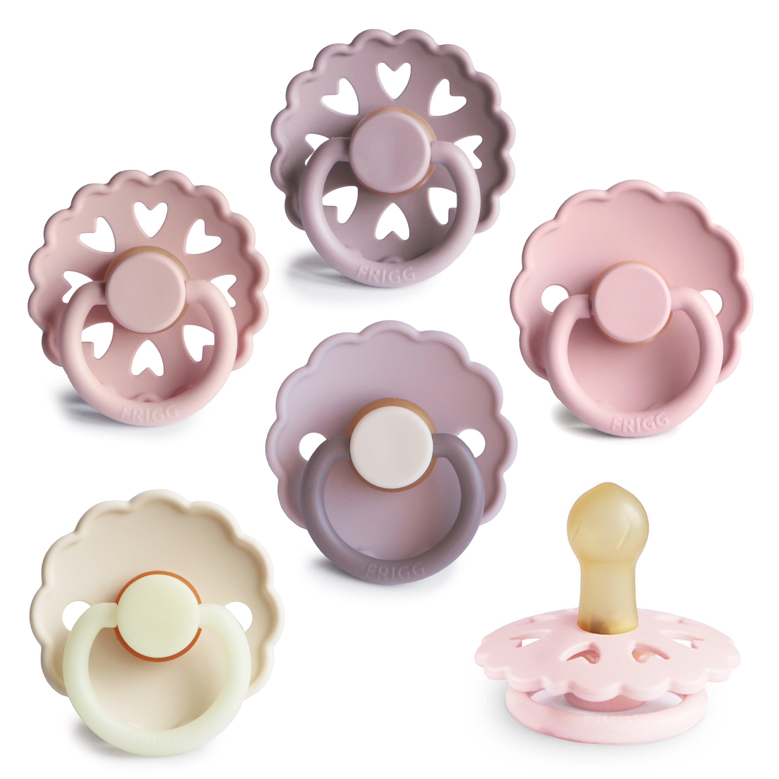 FRIGG Natural Rubber 6-Pack Blooming Love 0-6 Months | Playroom Avenue