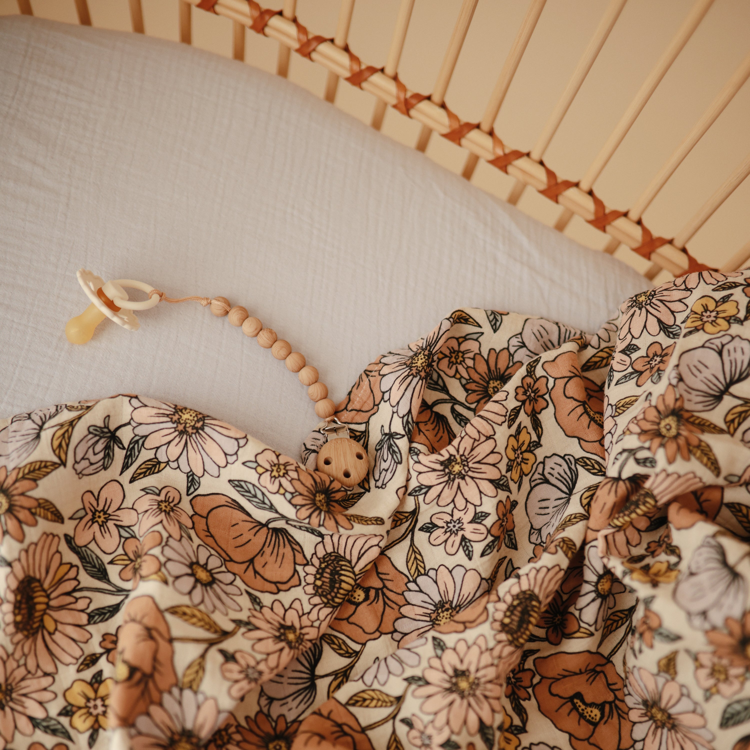 Mushie Organic Cotton Muslin Swaddle Blanket | Playroom Avenue