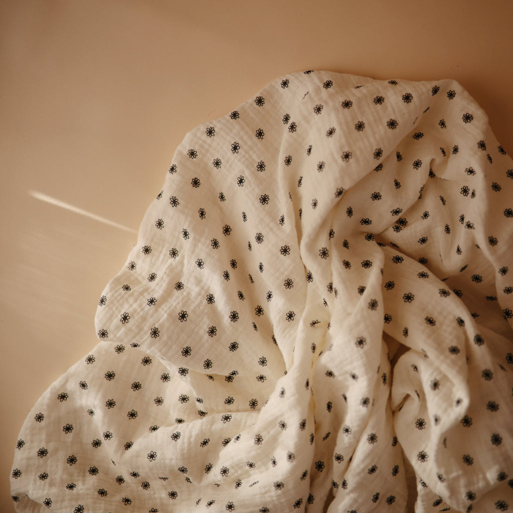 Mushie Organic Cotton Muslin Swaddle Blanket | Playroom Avenue