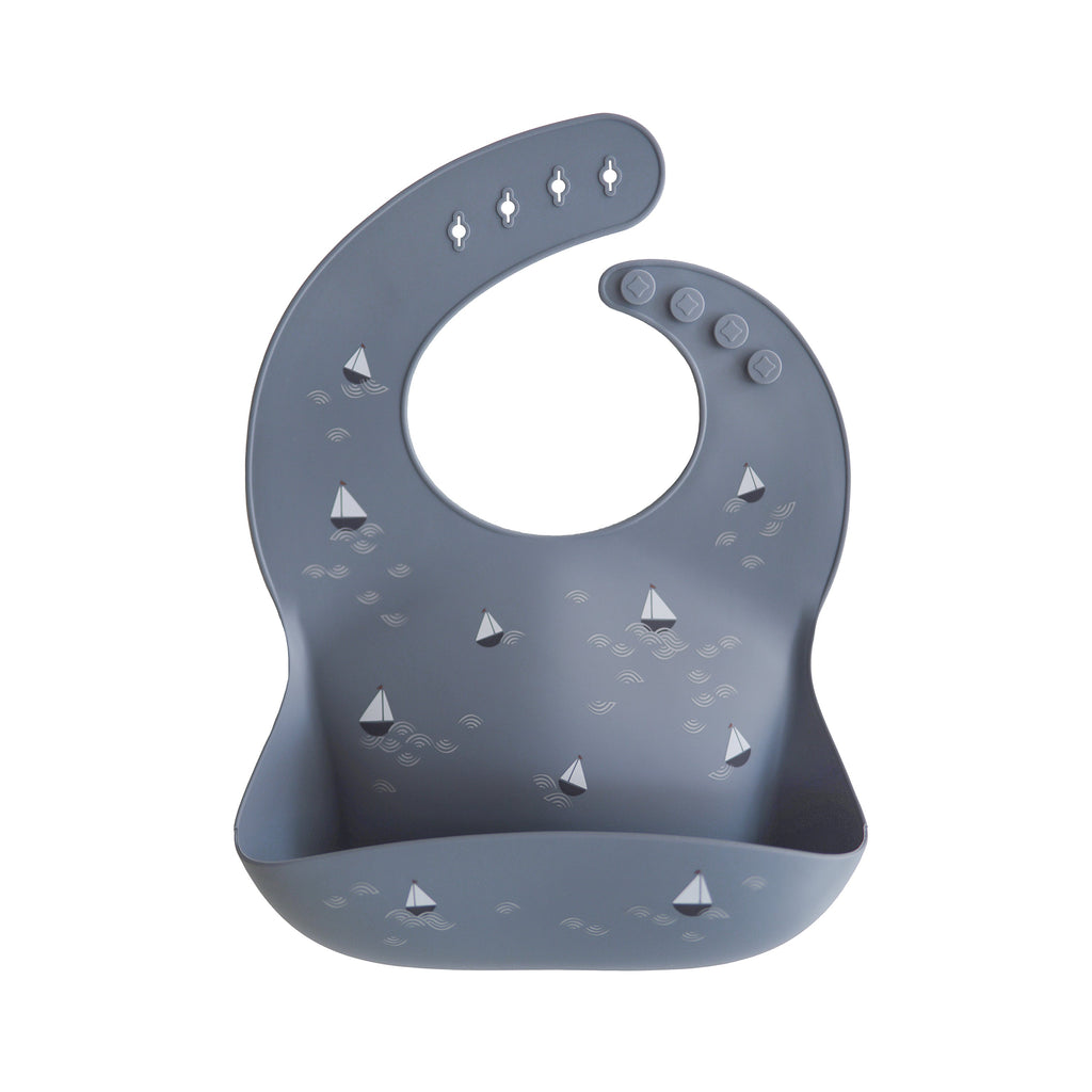 Mushie Silicone Baby Bib Boat | Playroom Avenue
