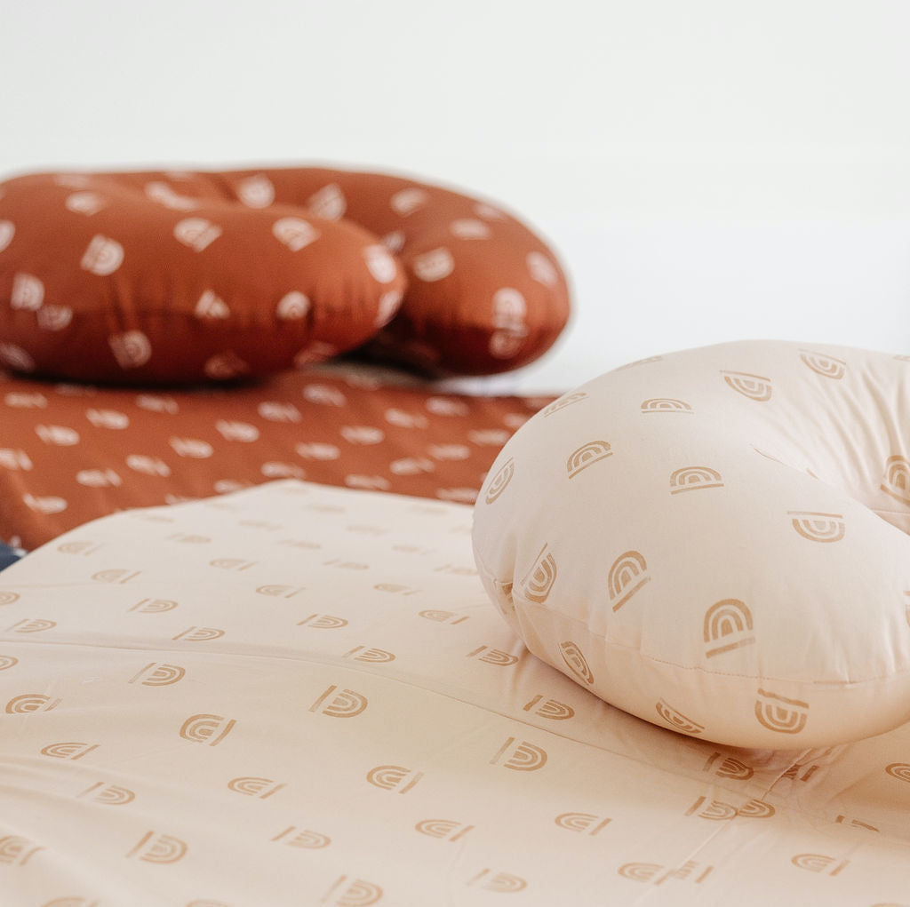 Toki Kids Rainbow Peach Organic Cotton Mat | Playroom Avenue