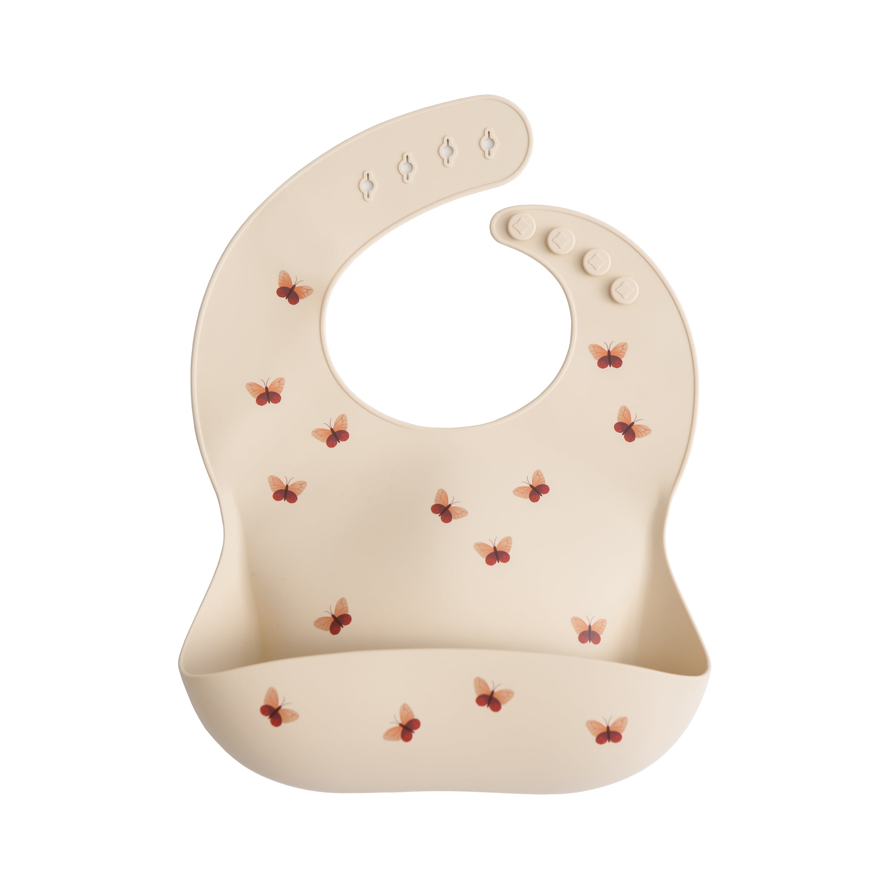 Mushie Silicone Baby Bib Butterflies | Playroom Avenue