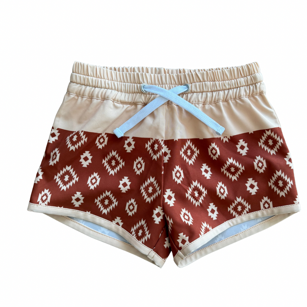Keep the Littles Wild color block- hybrid shorts | Playroom Avenue