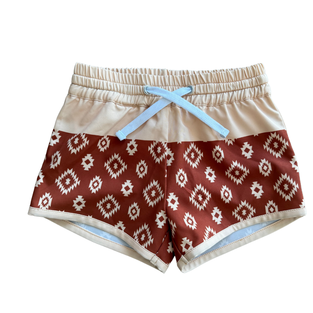 Keep the Littles Wild color block- hybrid shorts | Playroom Avenue