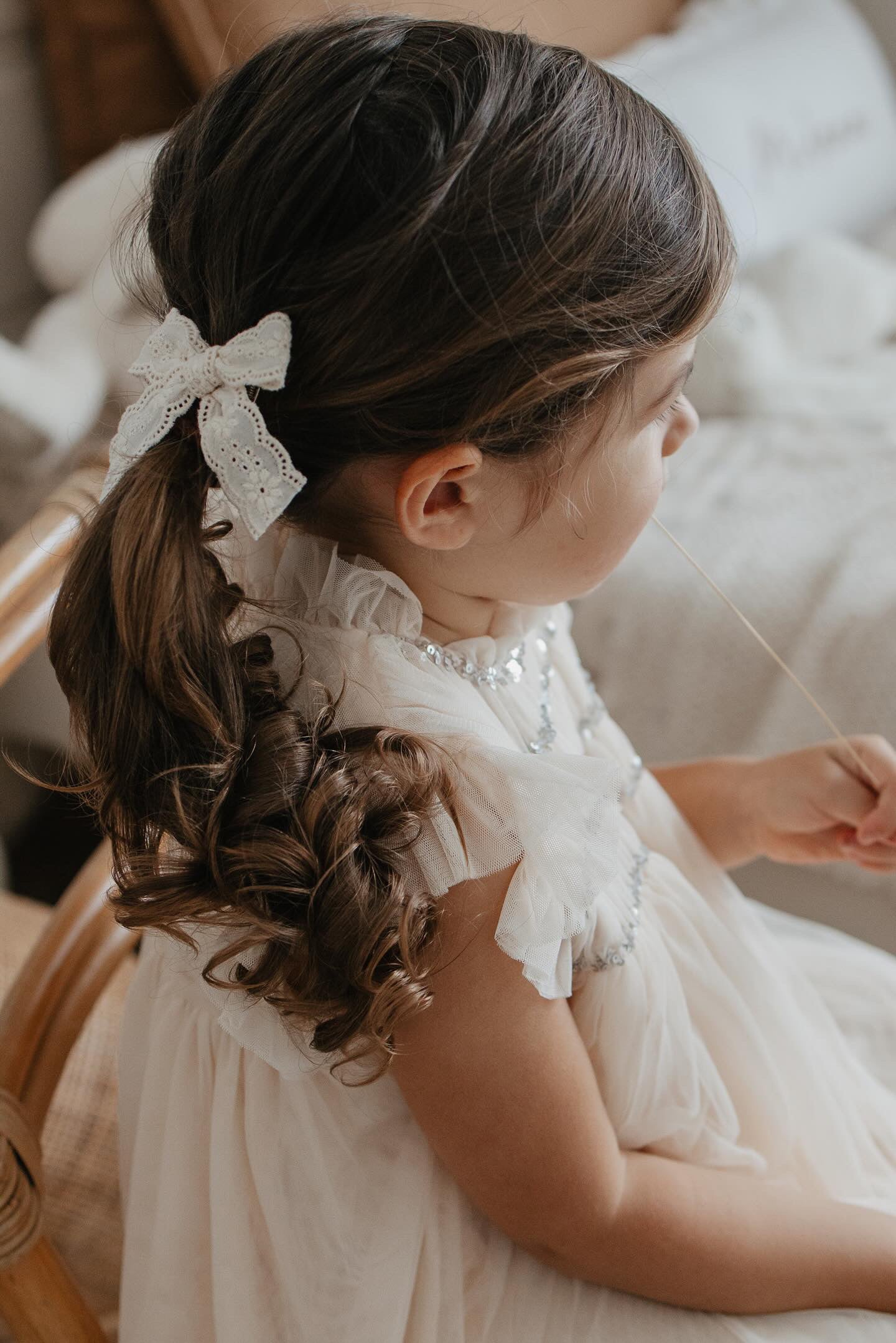 Le Petit Lapin Scarlett | Cotton Tulle Dress | Vintage Cream | Playroom Avenue