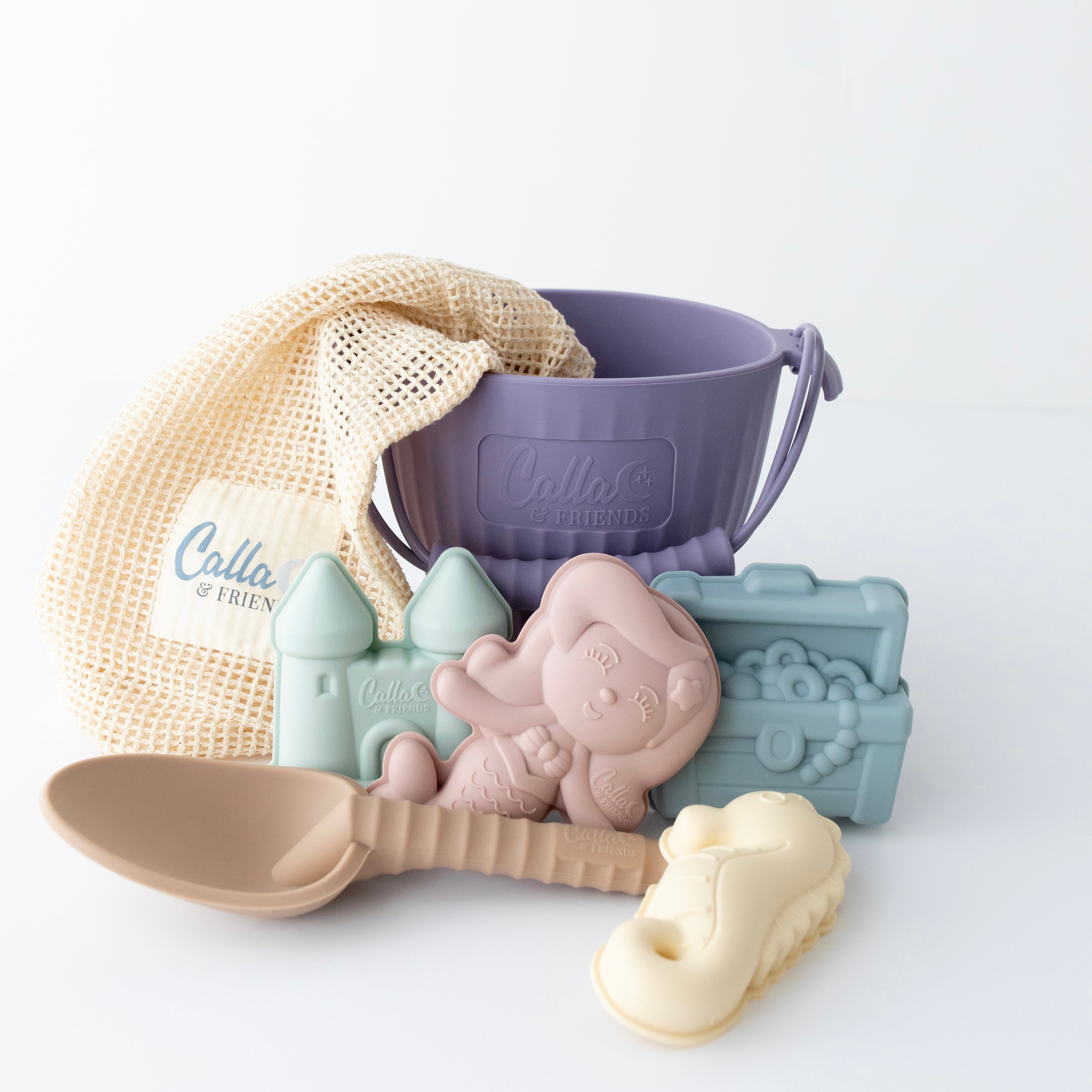 Calla and Friends Mermaid's Cove Silicone Beach Toy Set | Playroom Avenue