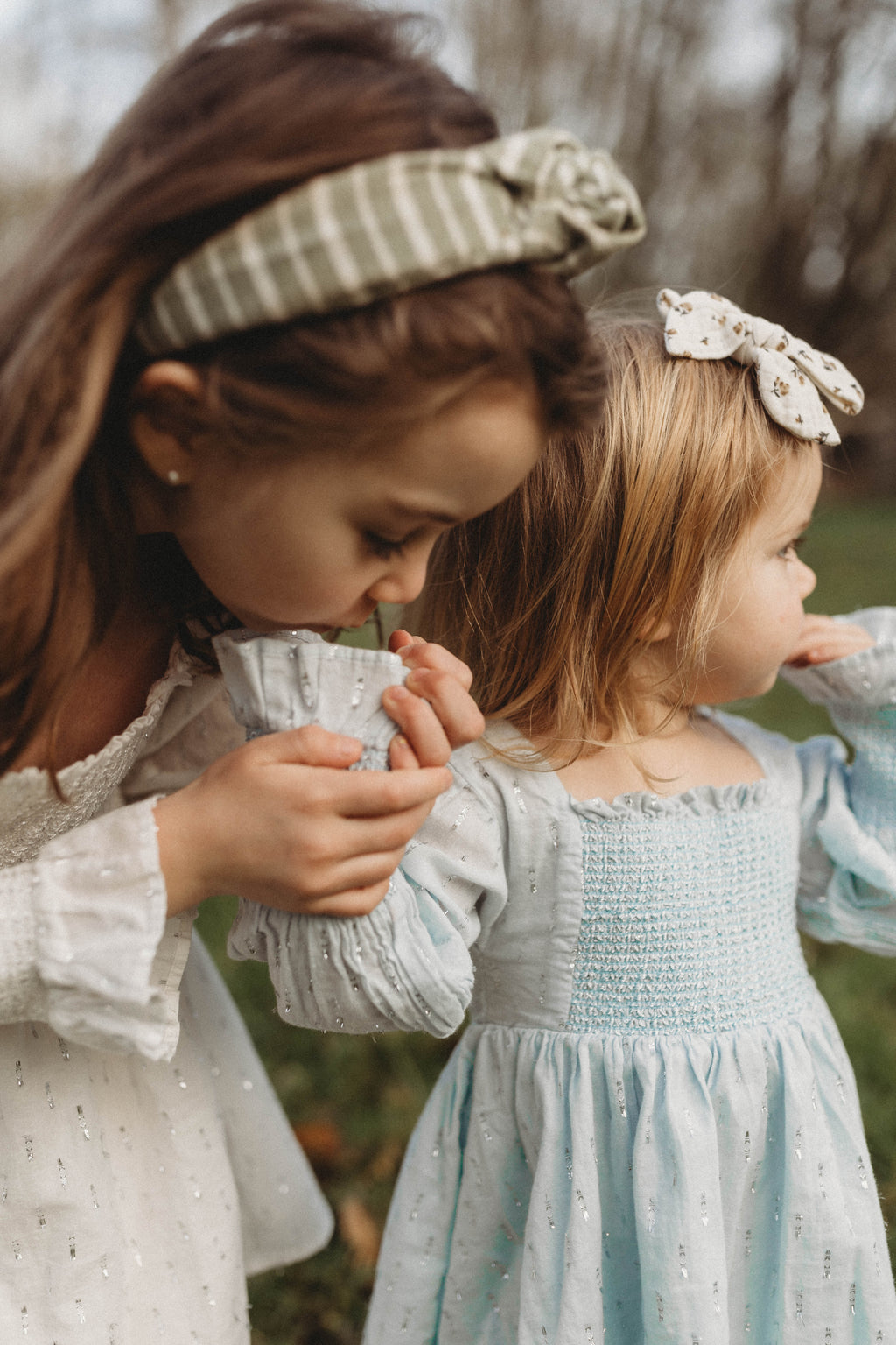 La Petit Lapin Harlow | Cotton Sparkle Dress | Baby Blue | Playroom Avenue