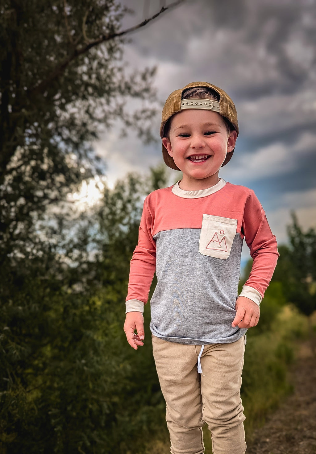 Keep the Littles Wild Mountain color block bamboo | Playroom Avenue