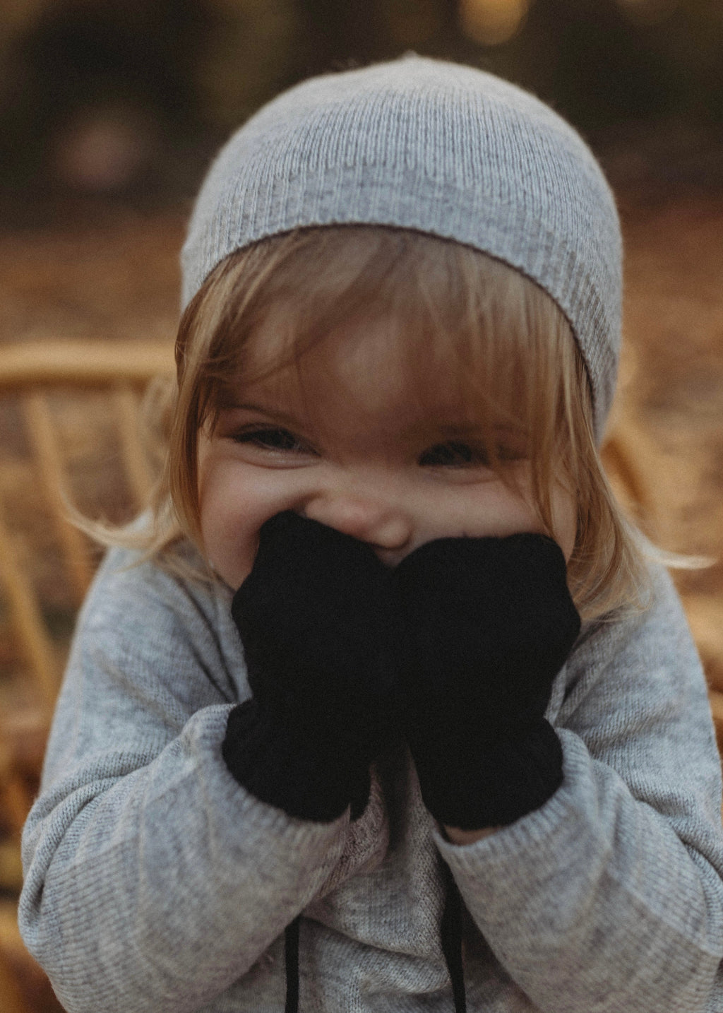 La Petit Lapin Cashmere Wrap Cardigan | Grey Dawn | Playroom Avenue