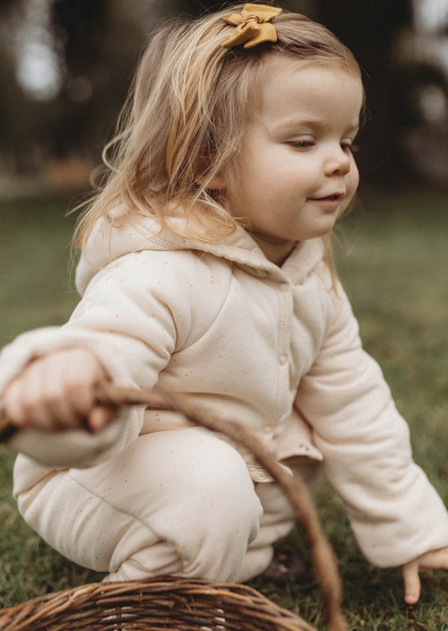 La Petit Lapin Étoile | Organic Cotton Plush Onesie | Blush | Playroom Avenue