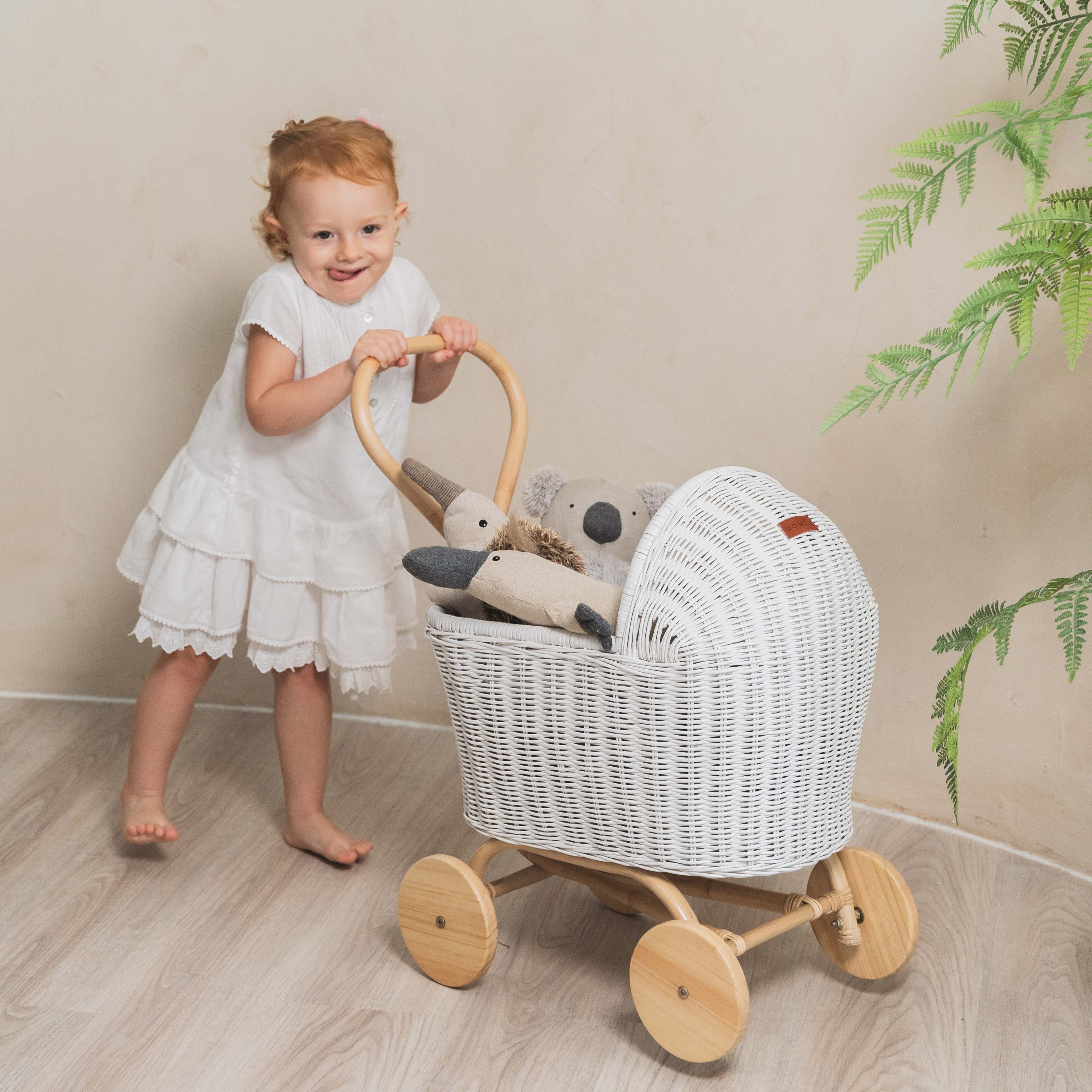 Momiji Colette Doll Stroller - White | Playroom Avenue