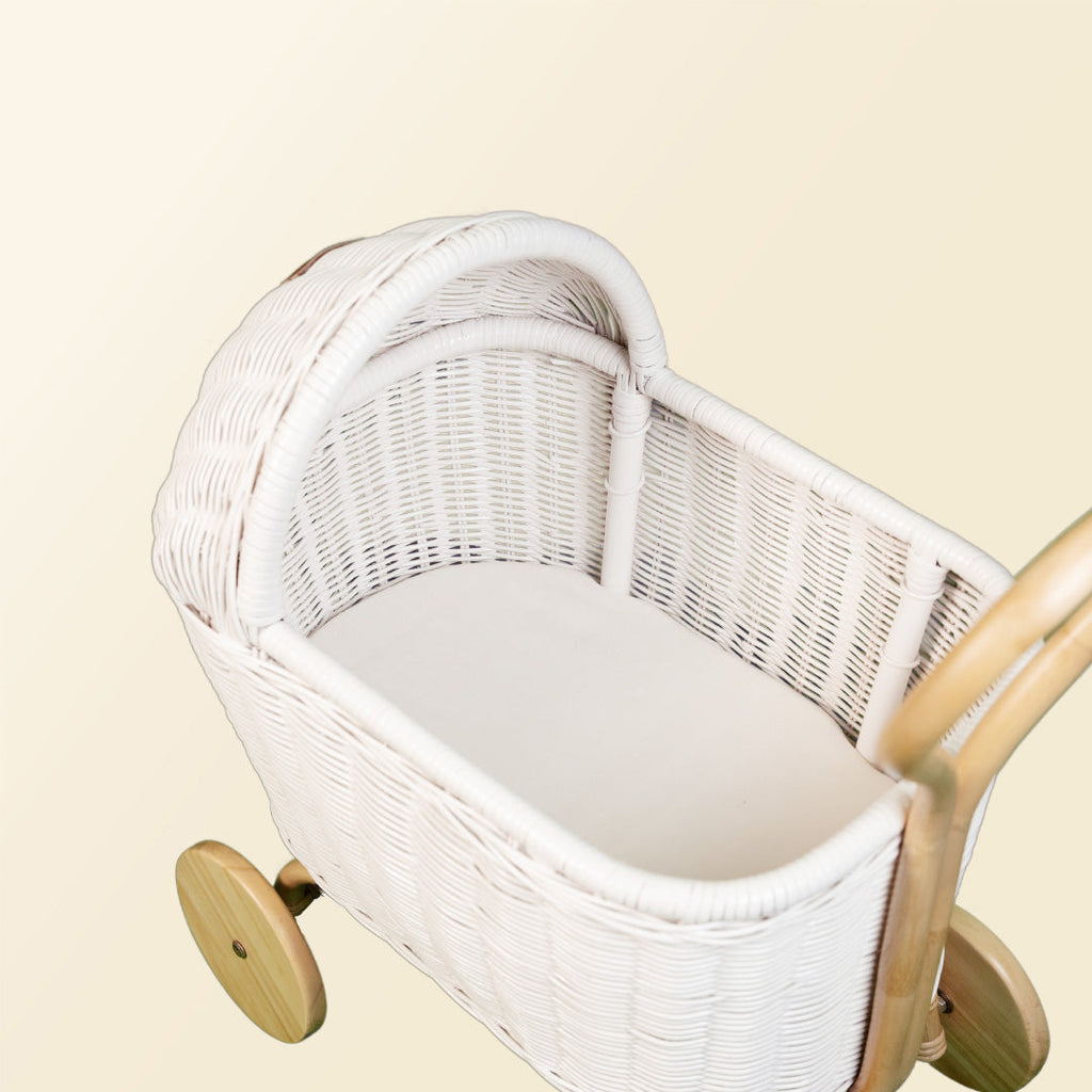 Momiji Colette Doll Stroller - White | Playroom Avenue