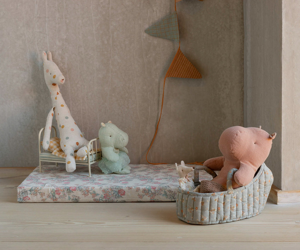Maileg Hippo w. skirt, Small - Mint | Playroom Avenue