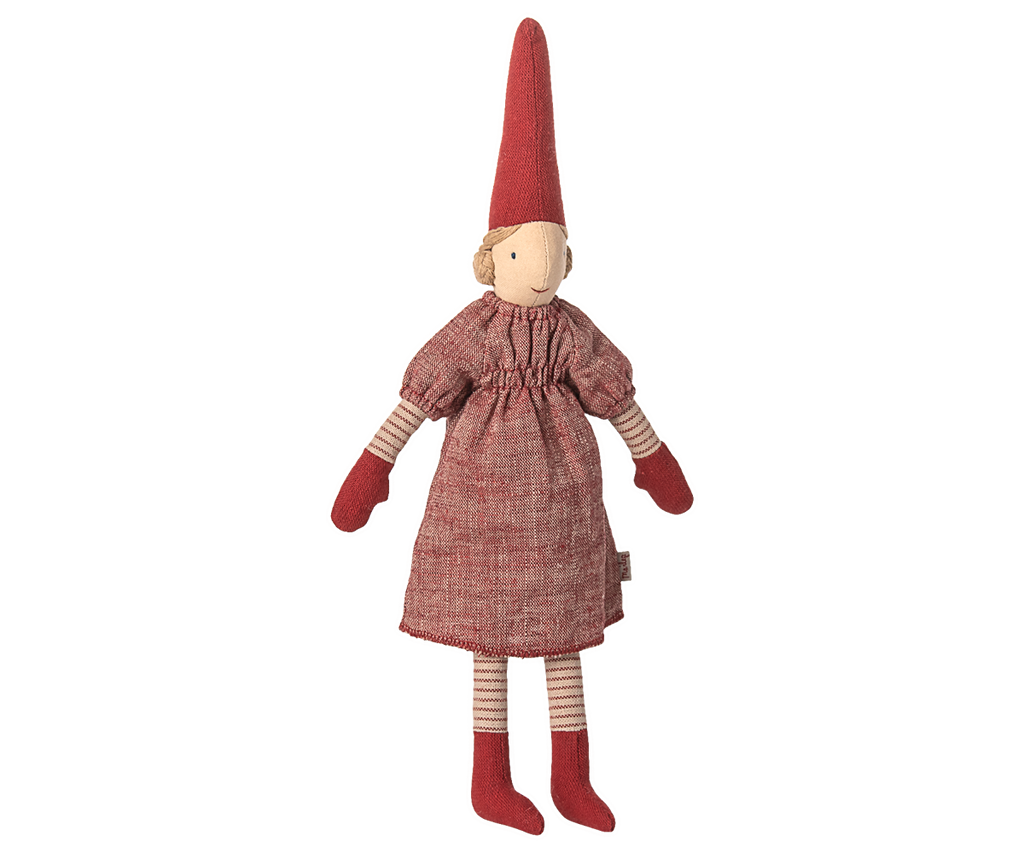 Maileg Pixy, Size 2 - Girl - Red dress | Playroom Avenue