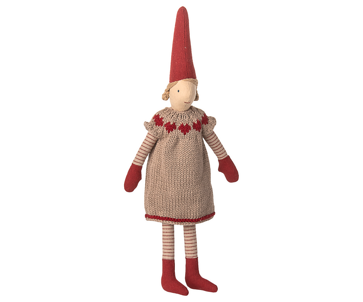 Maileg Pixy, Size 2 - Girl - Knitted dress | Playroom Avenue