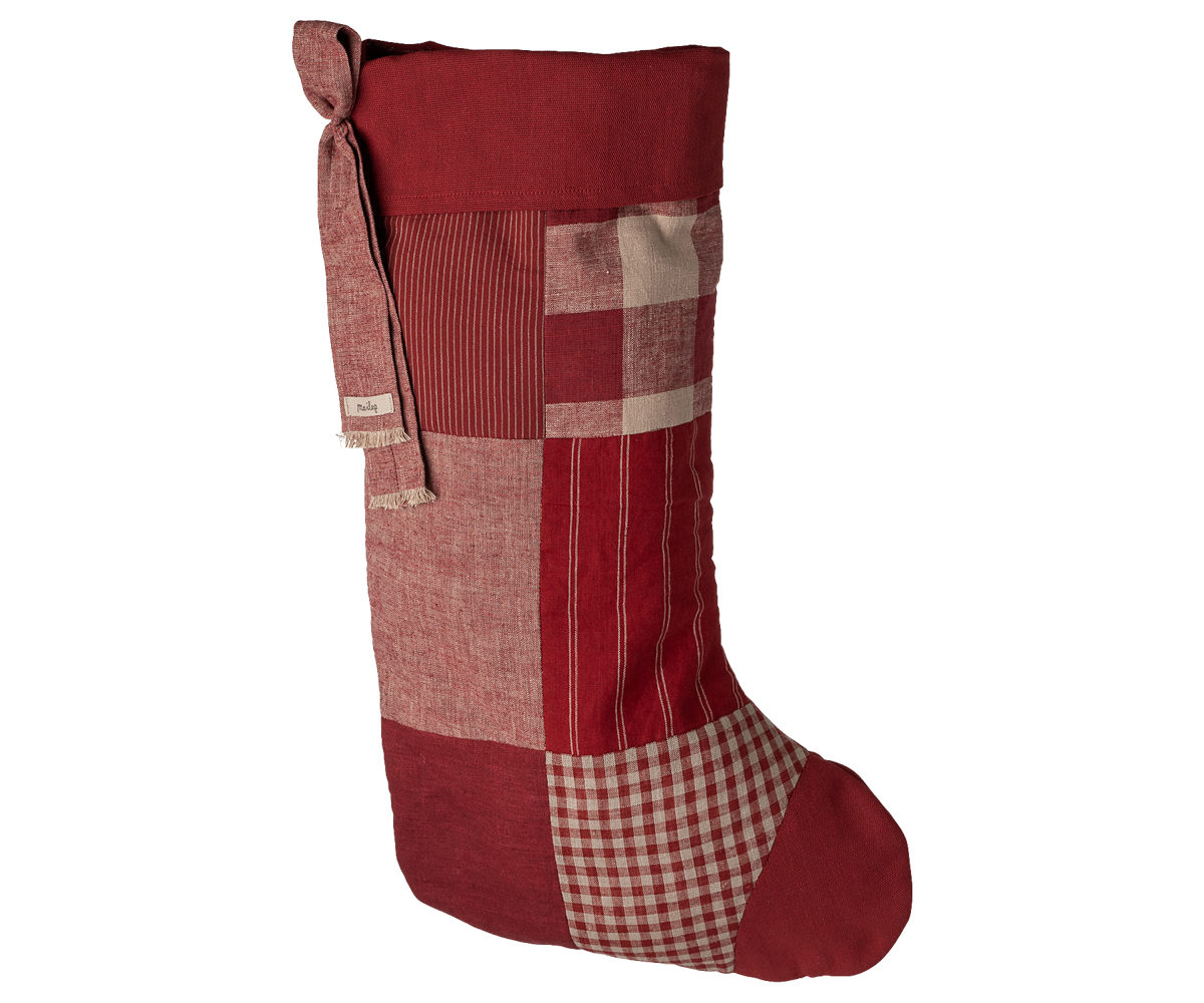 Maileg Christmas stocking - Check | Playroom Avenue