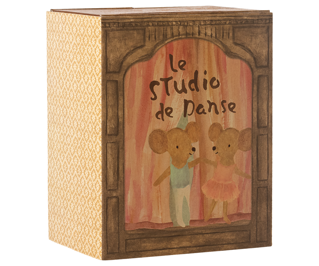 Maileg Ballet mice in dance studio, Little sister and brother | Playroom Avenue