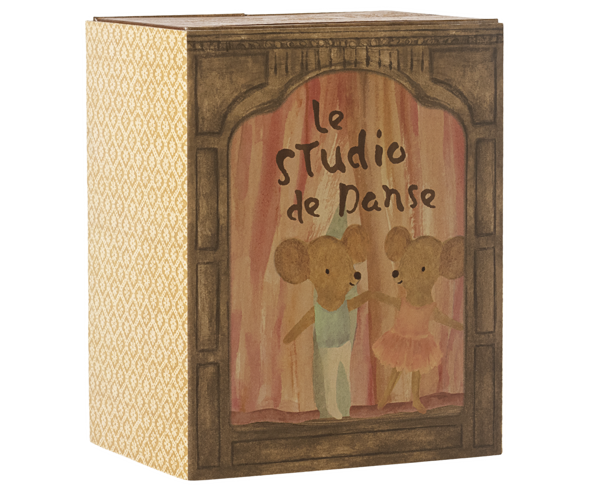 Maileg Ballet mice in dance studio, Little sister and brother | Playroom Avenue