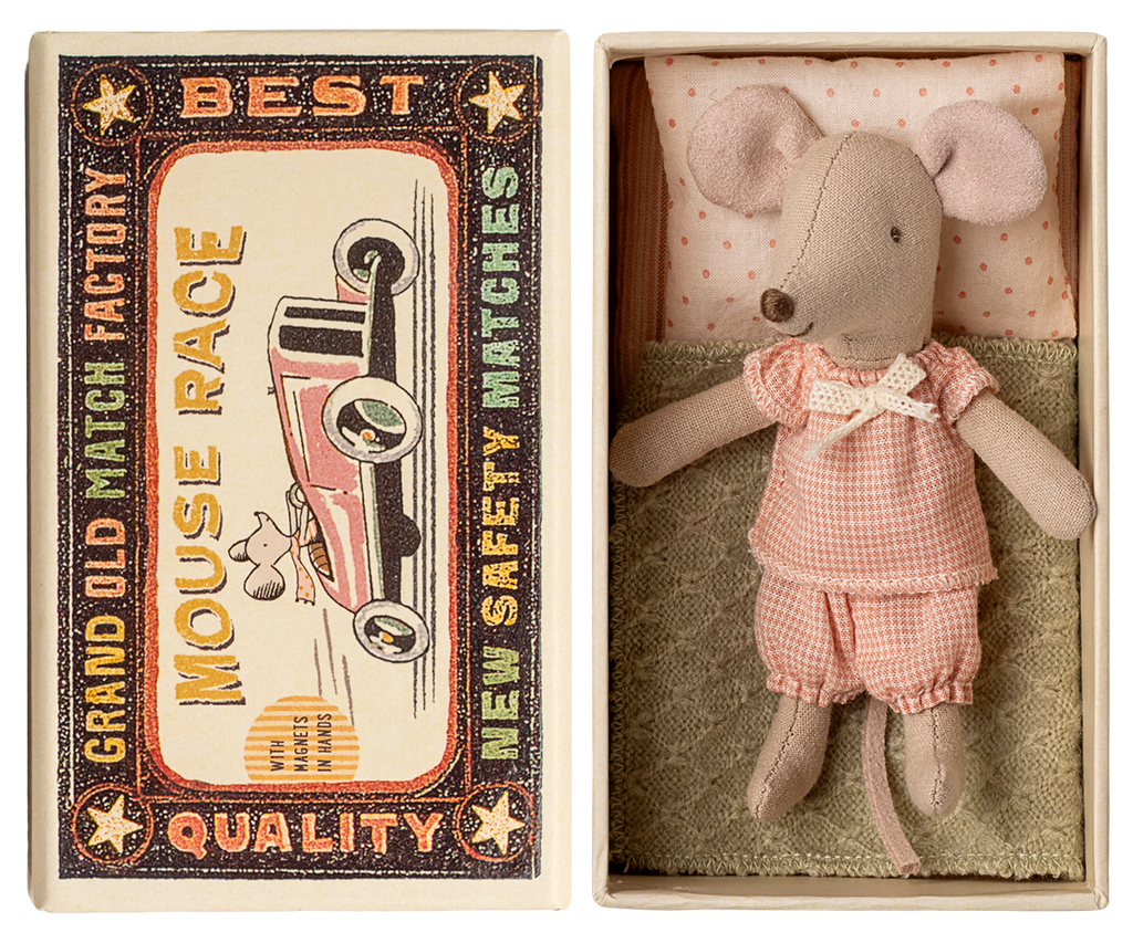 Maileg Little sister mouse in matchbox | Playroom Avenue