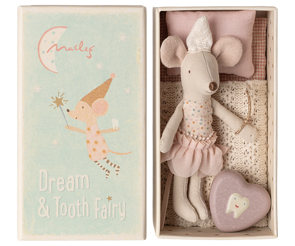 Tooth fairy mouse, Little sister in matchbox | Playroom Avenue