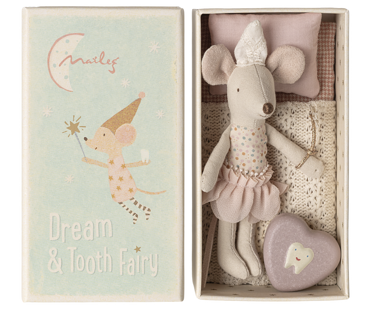Tooth fairy mouse, Little sister in matchbox | Playroom Avenue