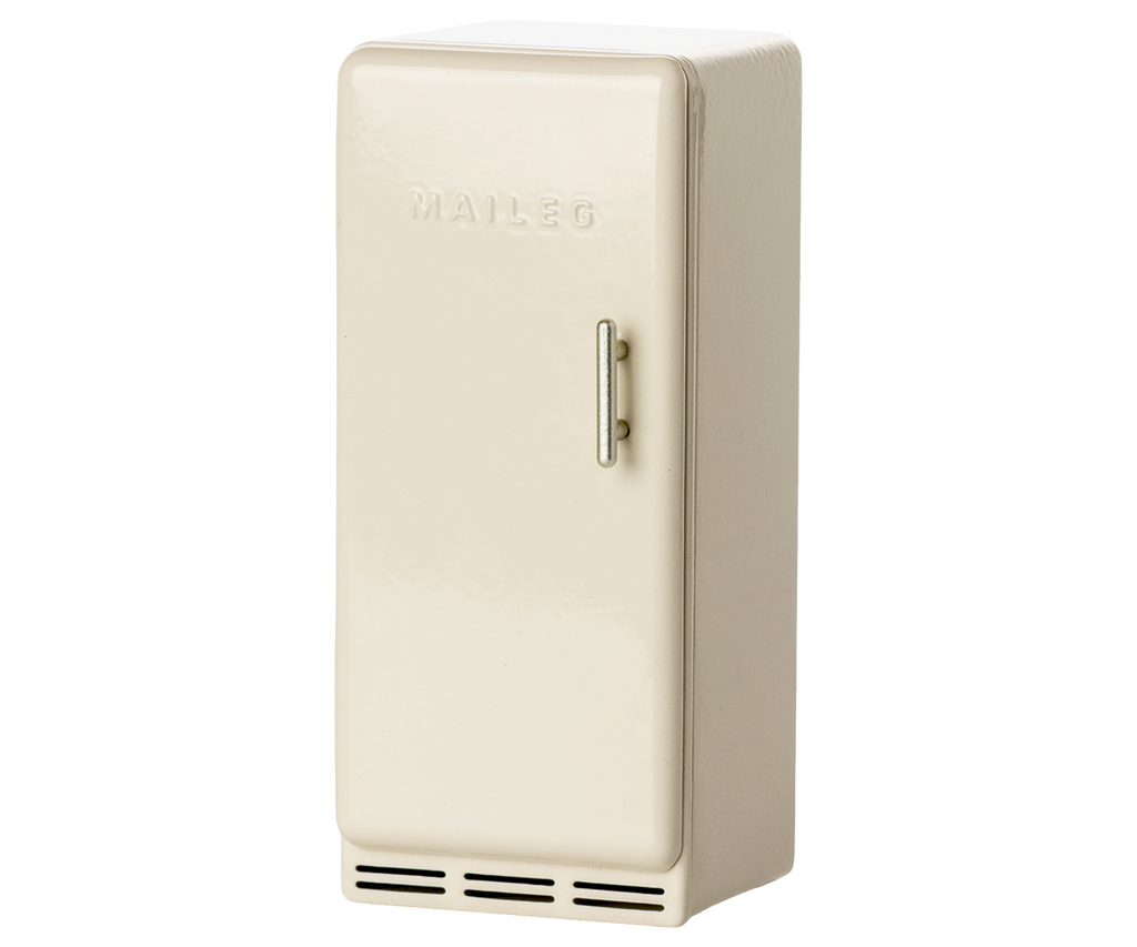 Maileg Metal Fridge, Mouse - Off white | Playroom Avenue