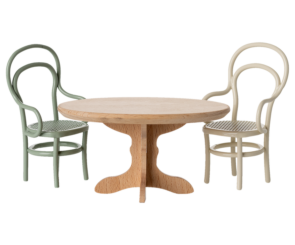 Maileg Oval dining table, Mouse - Nature | Playroom Avenue