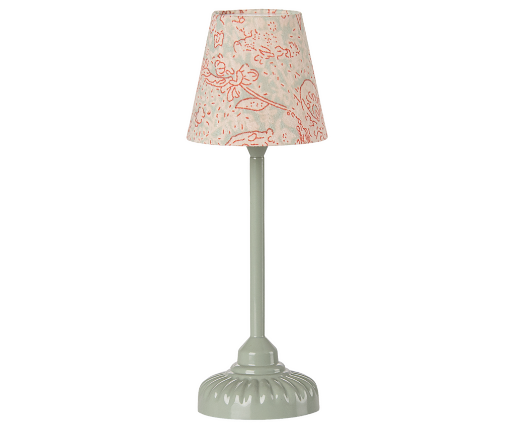 Maileg Vintage floor lamp, Mouse - Mint | Playroom Avenue