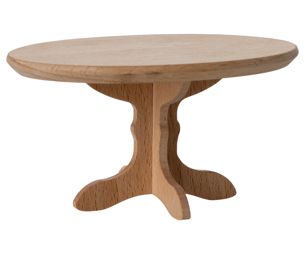 Maileg Oval dining table, Mouse - Nature | Playroom Avenue
