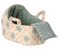 Maileg Carry cot, Baby mouse - Blue | Playroom Avenue