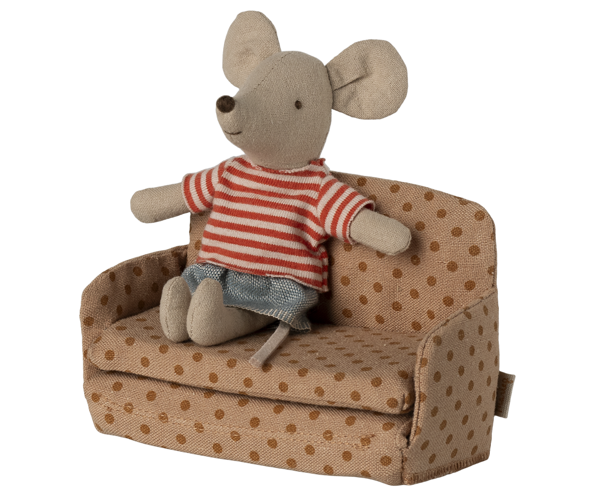 Maileg Sofa bed, Mouse - Dots | Playroom Avenue
