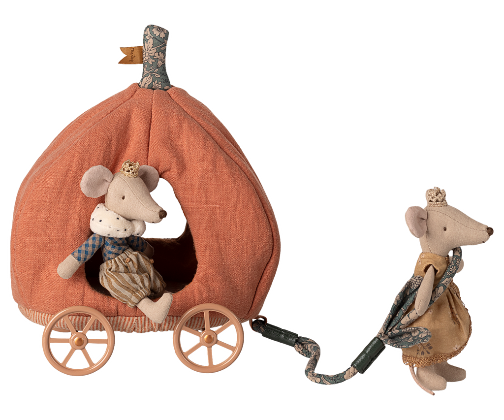 Maileg Pumpkin carriage, Mouse | Playroom Avenue