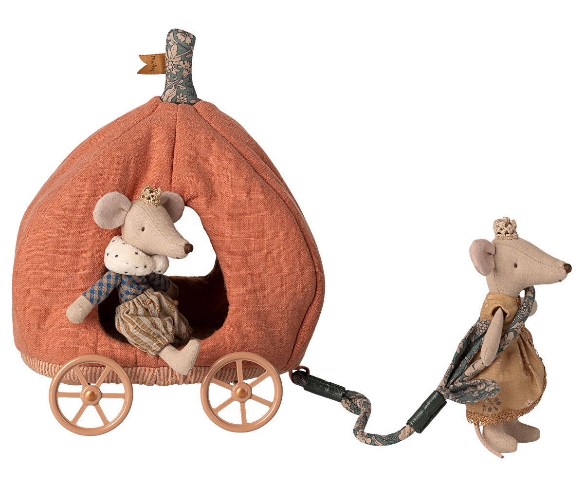 Maileg Pumpkin carriage, Mouse | Playroom Avenue