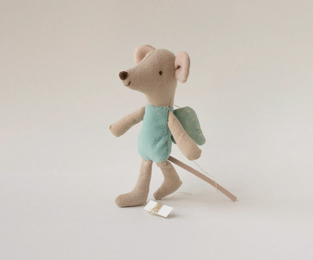 Maileg Fairy mouse, Little - Mint | Playroom Avenue
