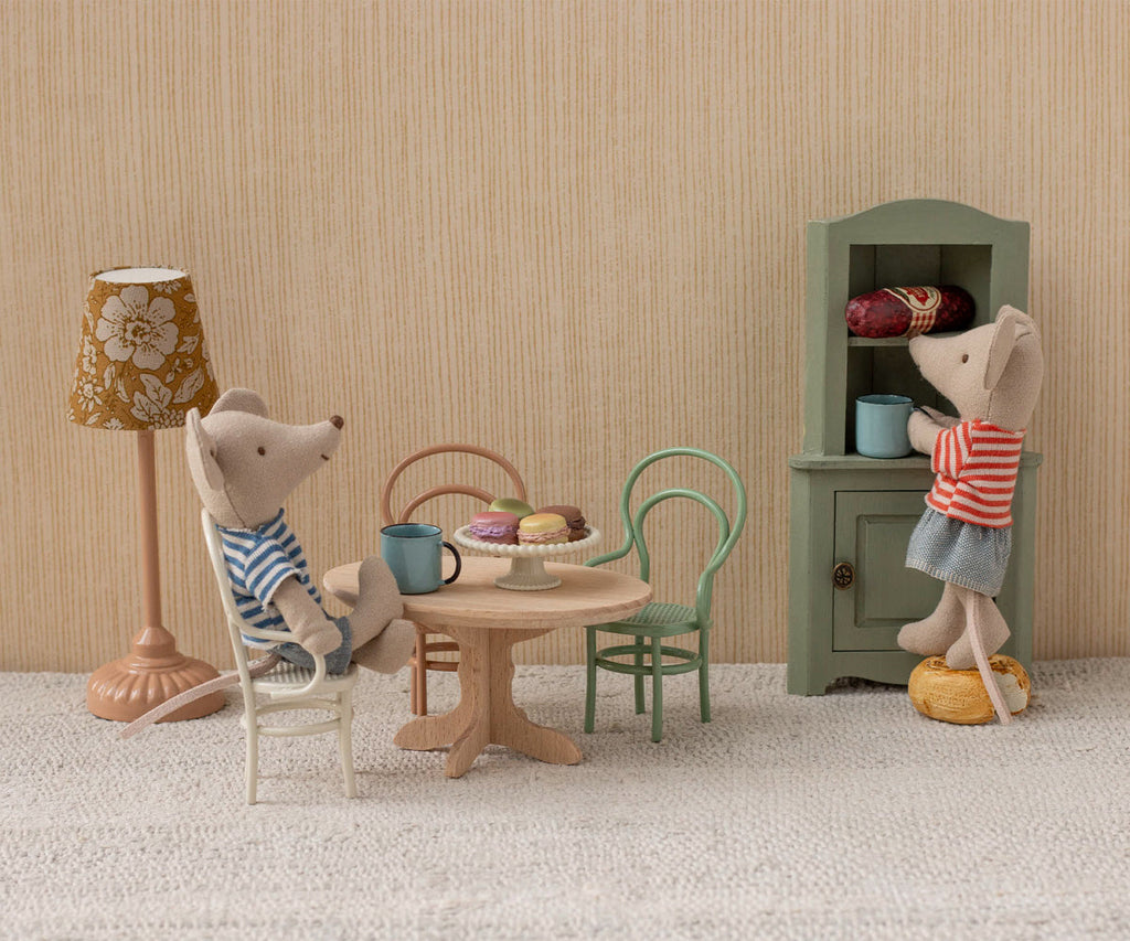 Maileg Oval dining table, Mouse - Nature | Playroom Avenue