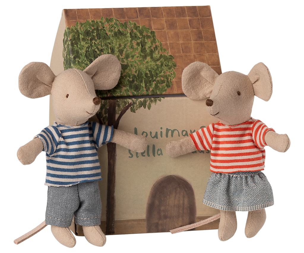 Maileg LouiMax & Stella, Little sister and brother mice | Playroom Avenue