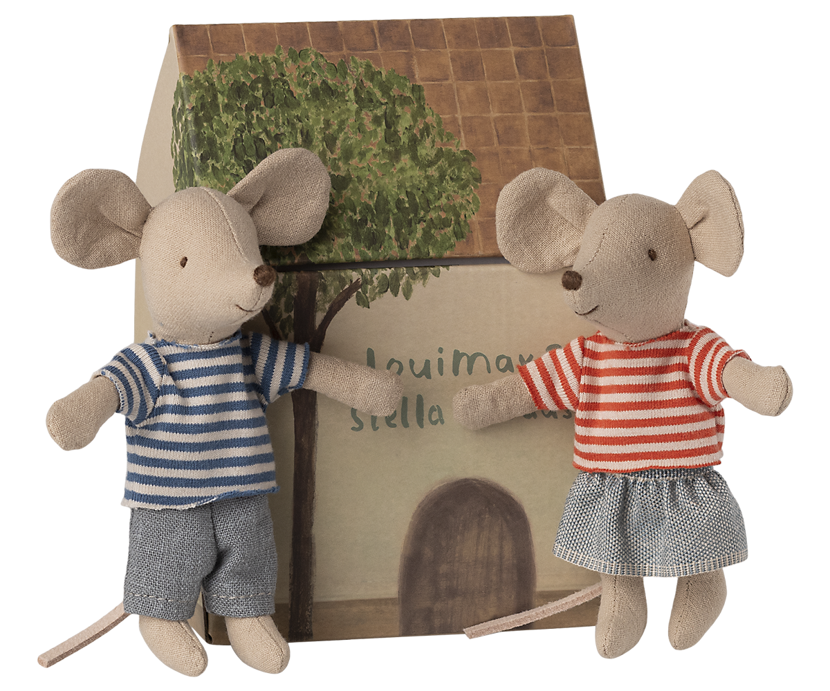 Maileg LouiMax & Stella, Little sister and brother mice | Playroom Avenue